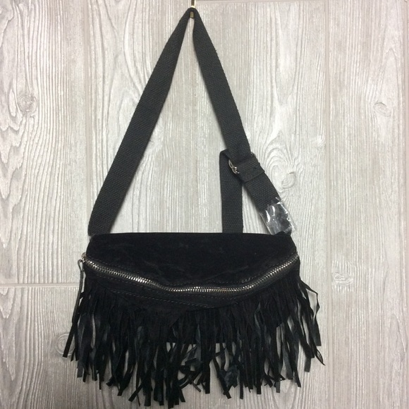 Handbags - New Black Fringe Fanny Pack